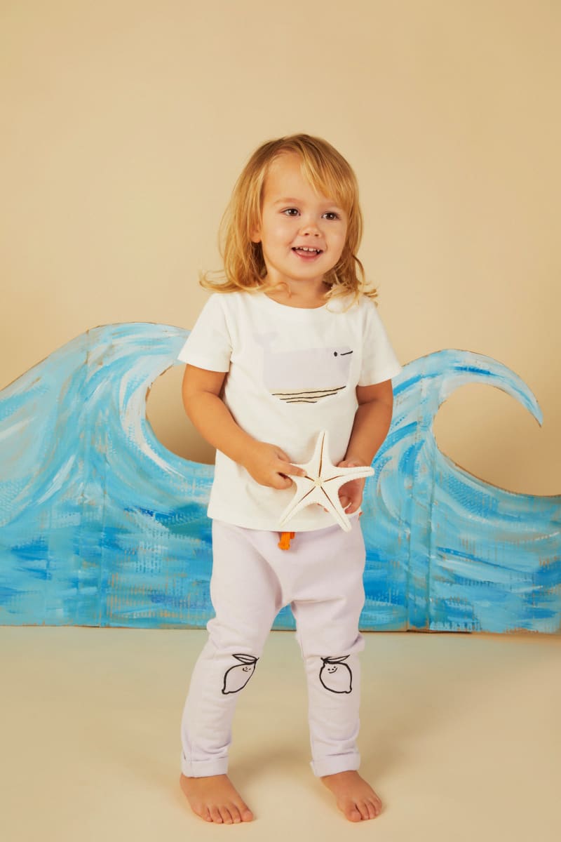 Whale Baby T-Shirt - Natural