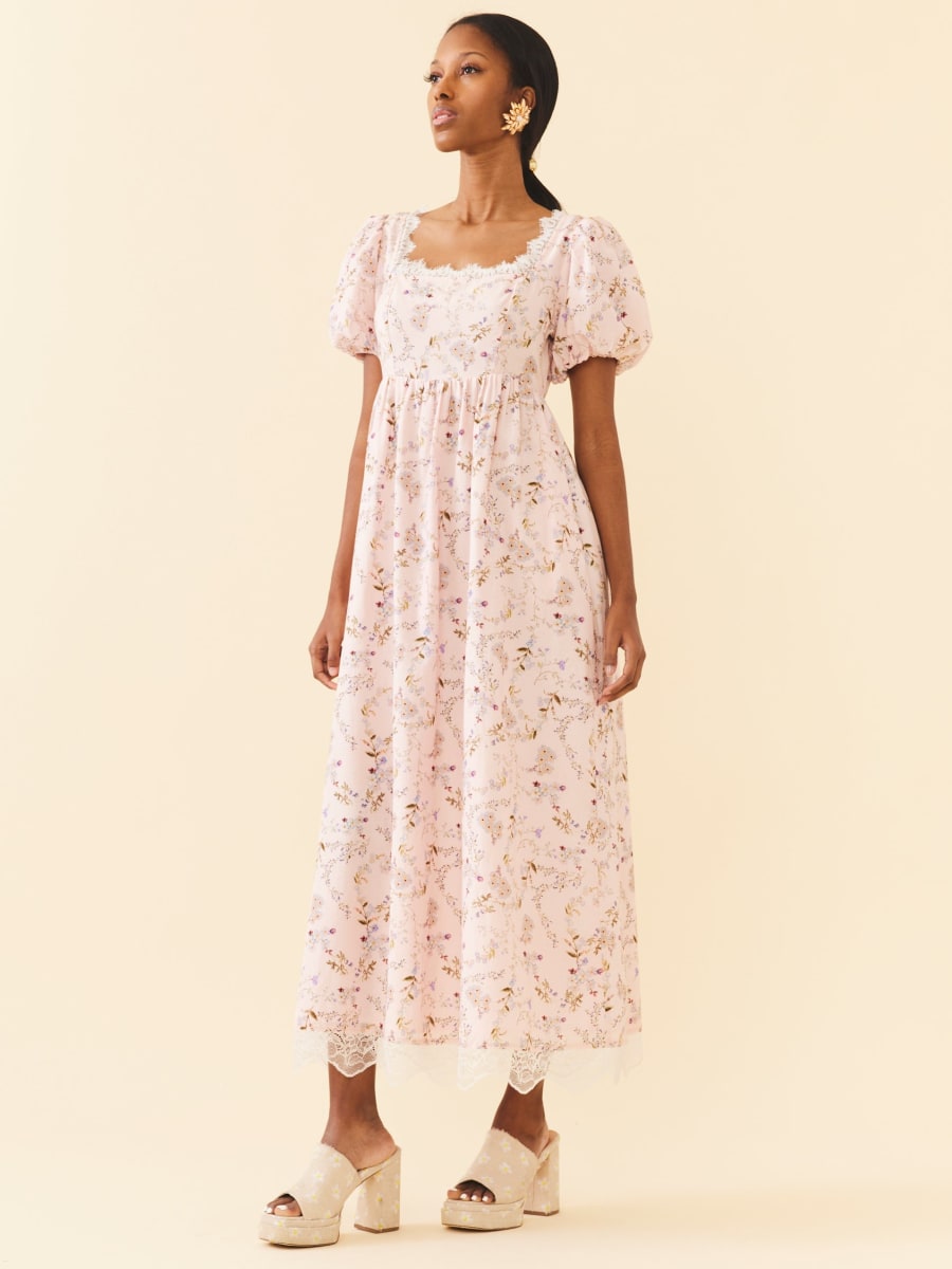Bridgerton Maxi Dress - Blush Crush