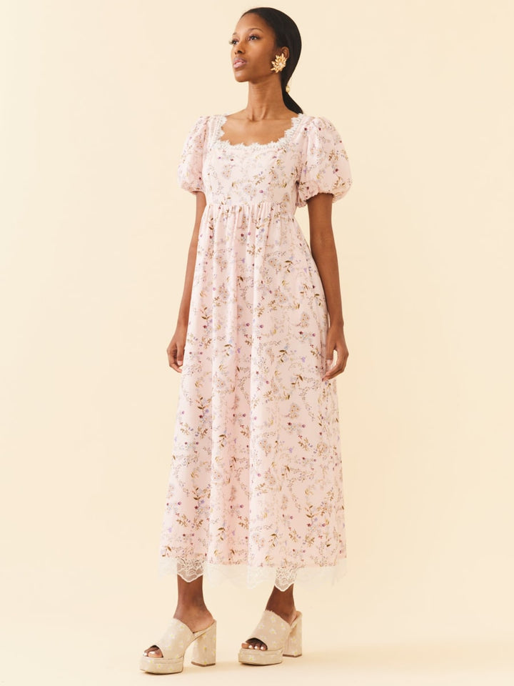 Bridgerton Maxi Dress - Blush Crush