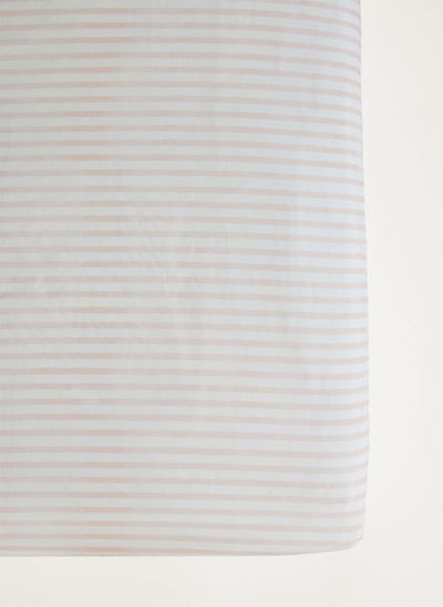 Crib Sheet - Pink & White Striped
