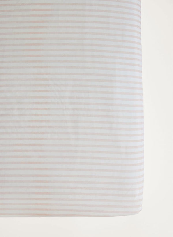 Crib Sheet - Pink & White Striped