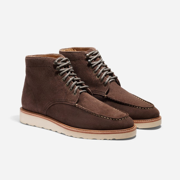 Mateo Moc Toe Boot Umber Suede - Brown