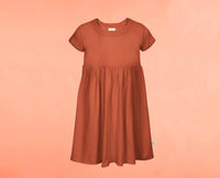 Organic Cotton Dress - Rust