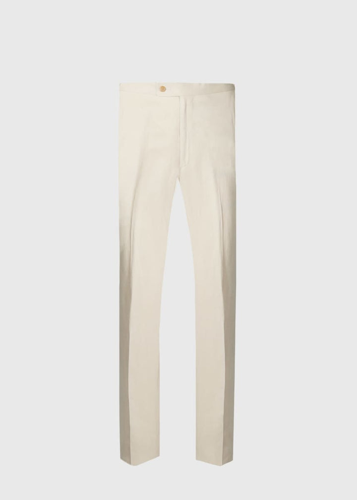Linen & Silk Dress Trouser - light tan