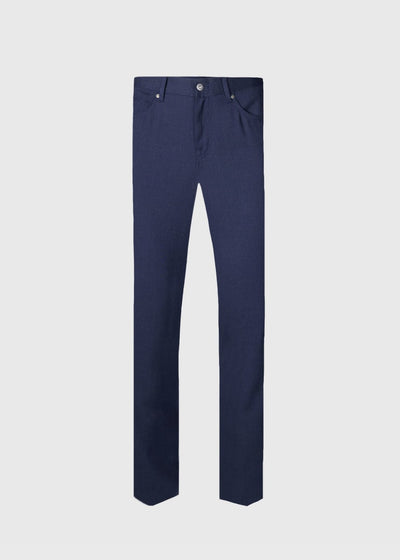 Wool Five Pocket Pant - Navy
