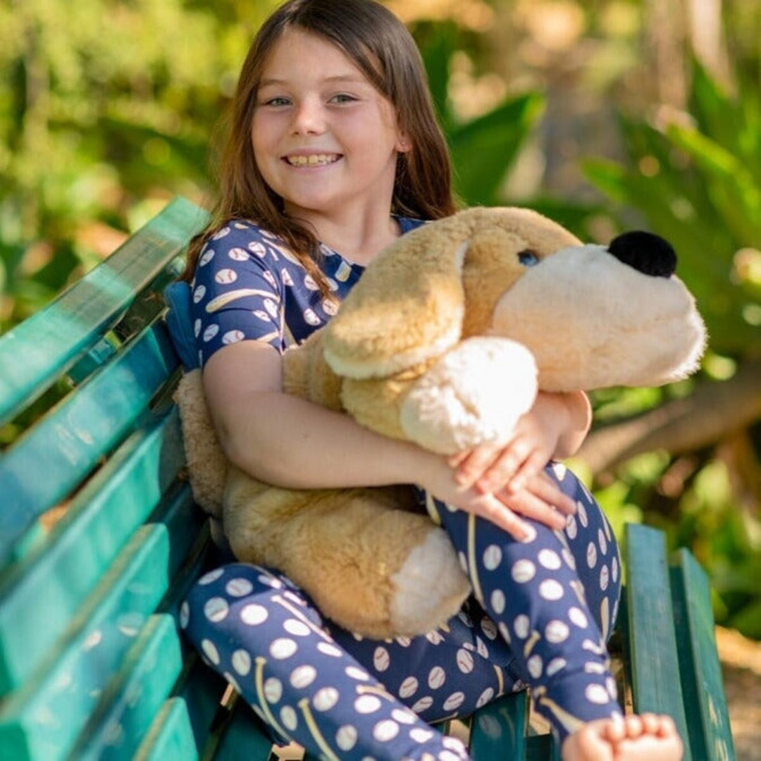 Big Kid PJ S/S - Little Slugger Navy