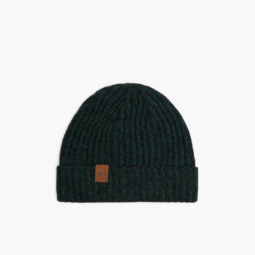 Tweed Toque - Melange Pine & Black