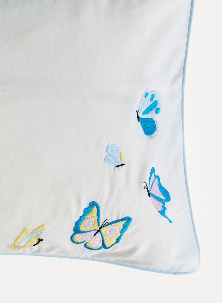 Toddler Pillow Case - Embroidered Butterfly