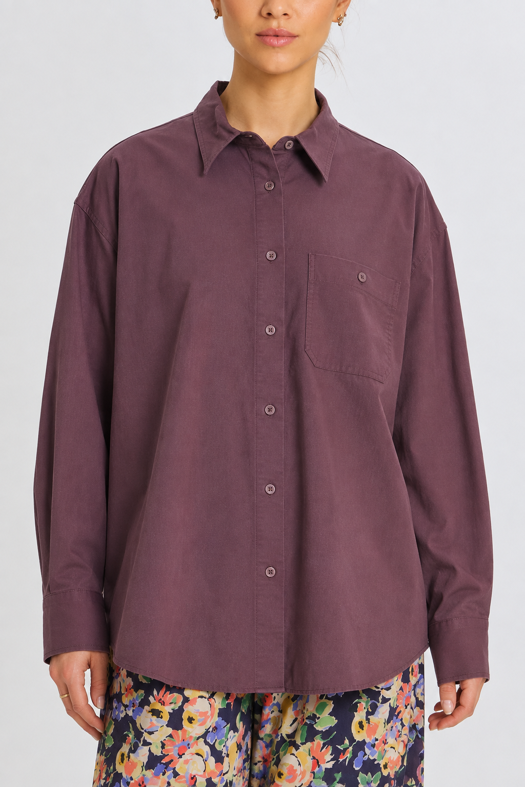 Classic Button Up - Brown