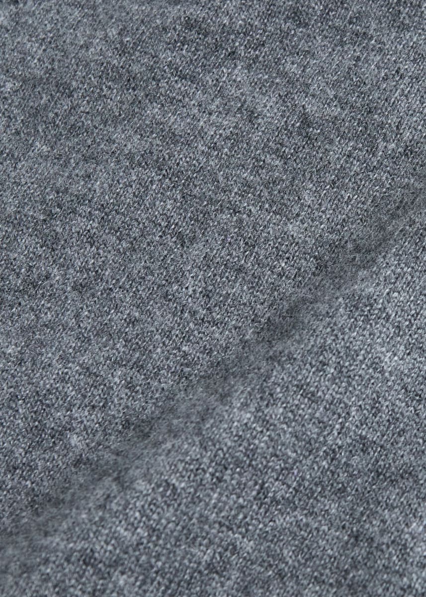 Plainweave 1/4 Zip Basic Pullover - Grey
