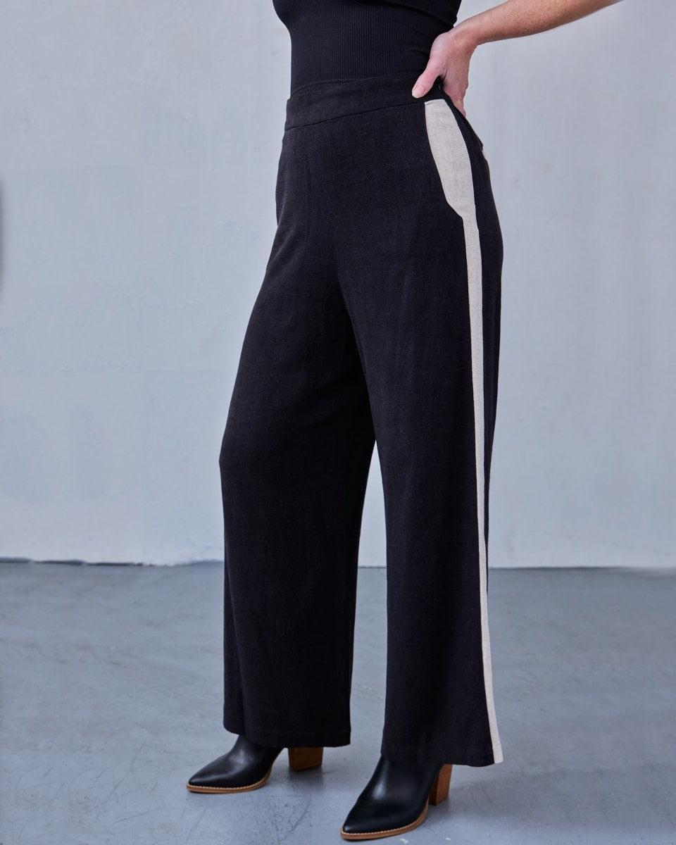The Julia Tuxedo Pant - Black