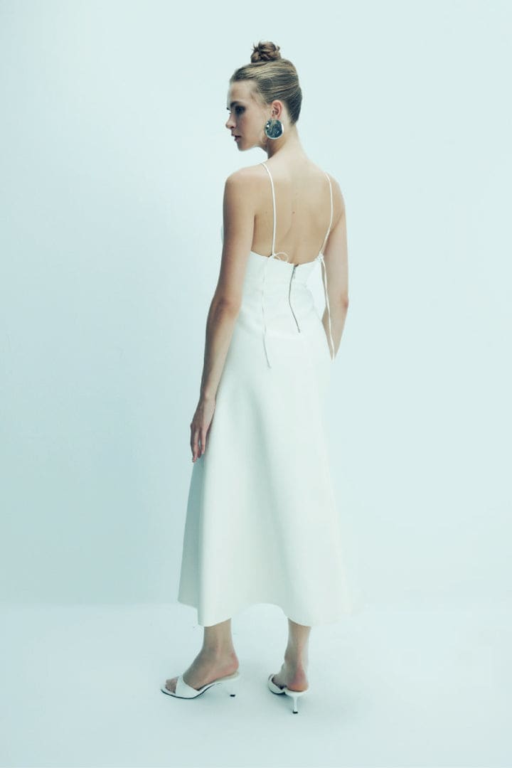 Riley Midi Dress - Vanilla Ice