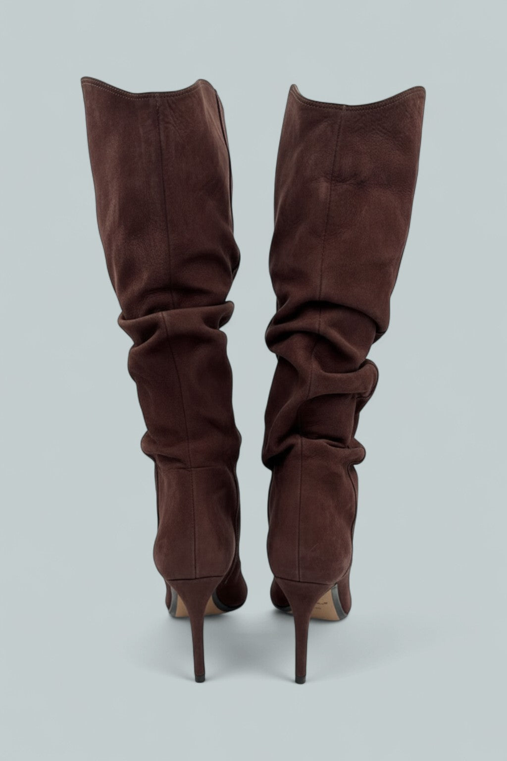 Maryana Up Slouch Leather Boots - Root Brown Nubuck