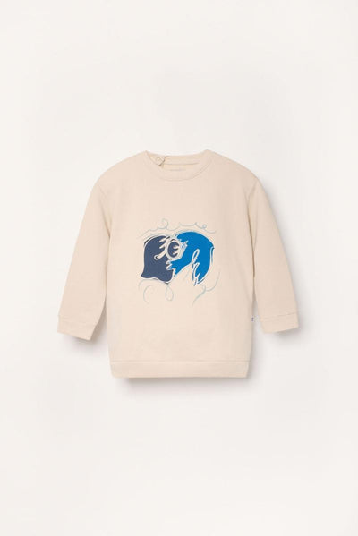 Organic Pima Cotton Sweatshirt - Blue Doves