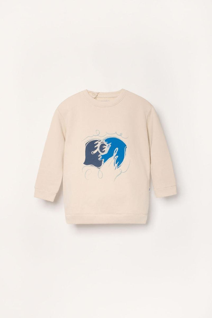 Organic Pima Cotton Sweatshirt - Blue Doves