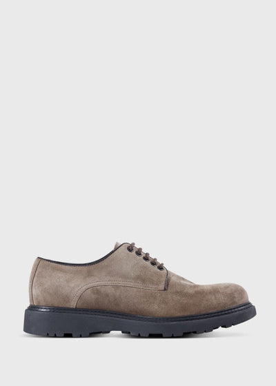 Baylor Suede Lace Up Derby - Taupe