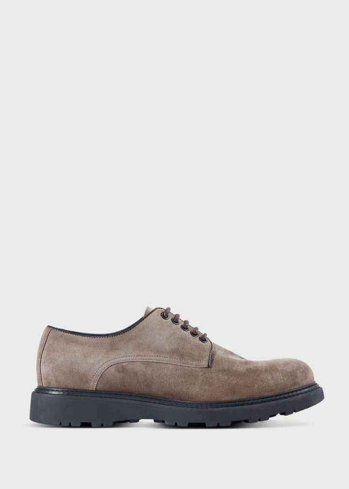 Baylor Suede Lace Up Derby - Taupe