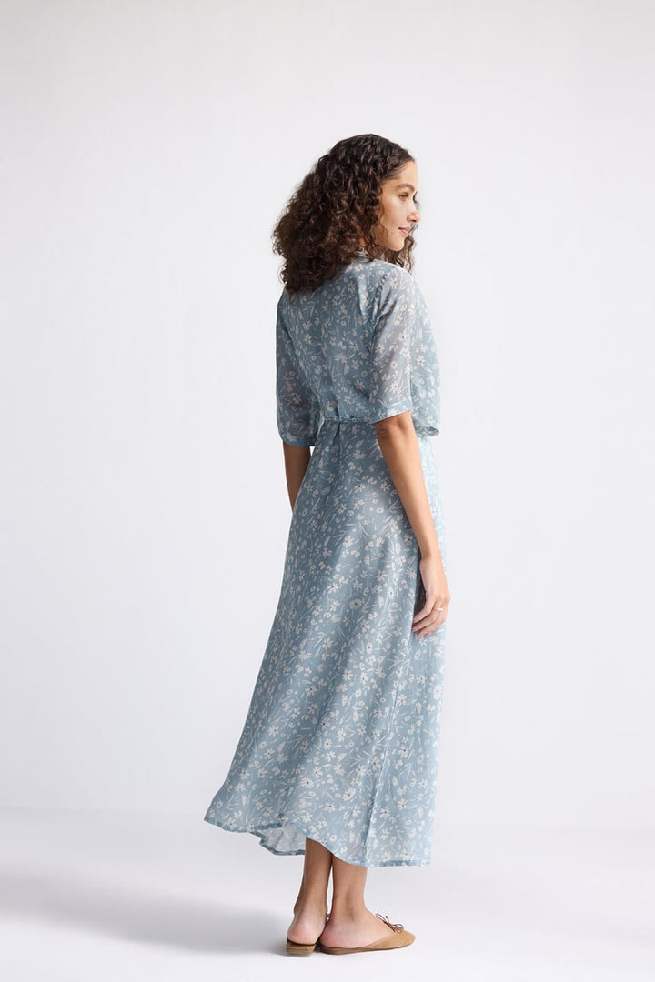 Maxi Wrap Dress - Floral Poetry