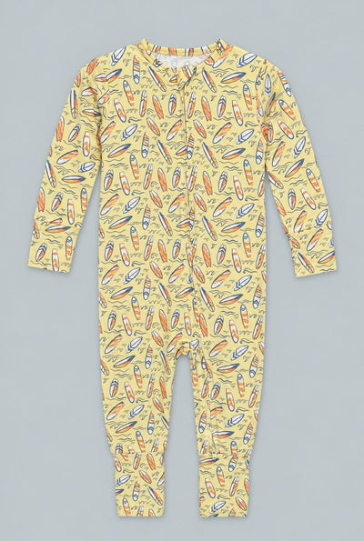 Surfboard Waves Convertible Romper - Sunset Surf