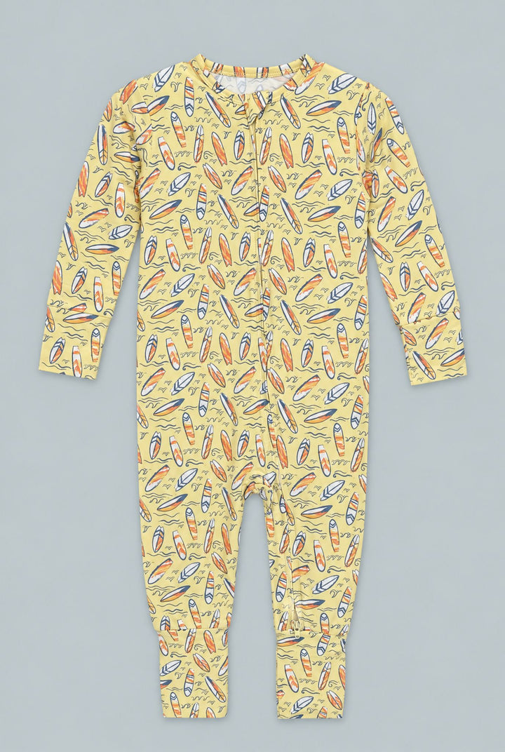 Surfboard Waves Convertible Romper - Sunset Surf