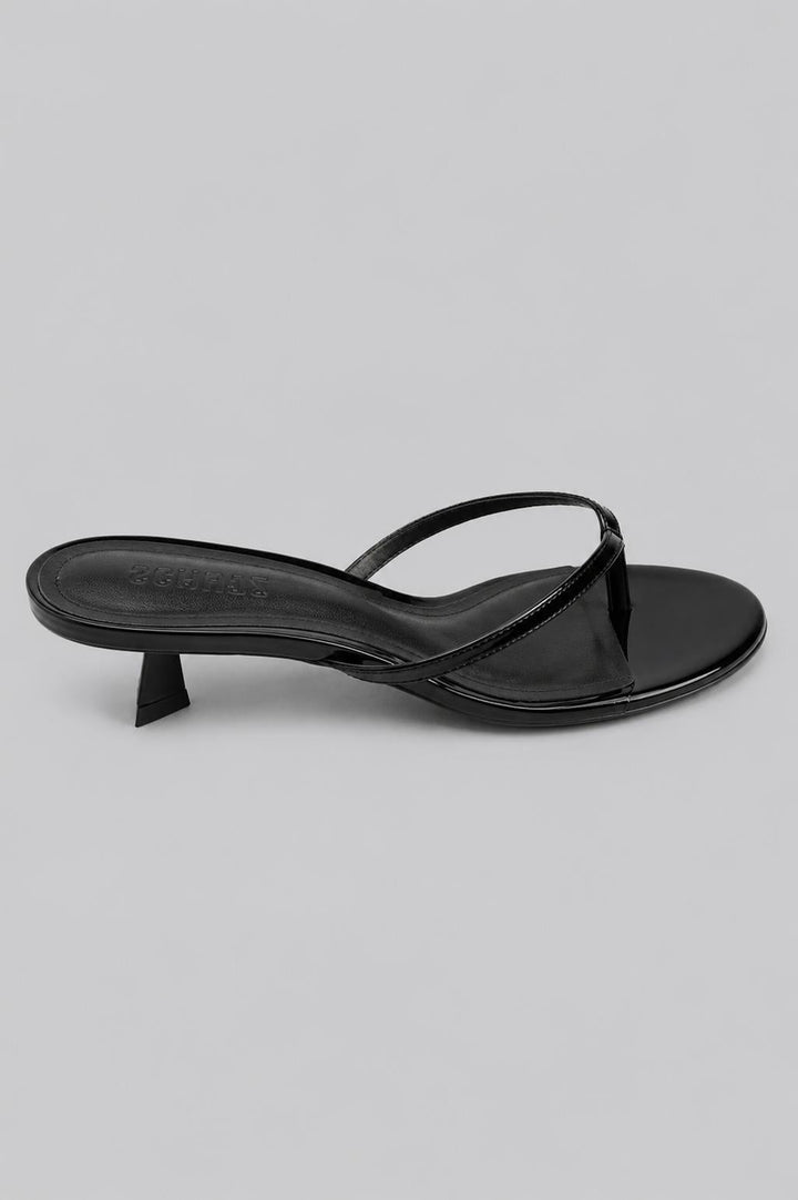Women's Carolyn Thong Sandals - Black Patent