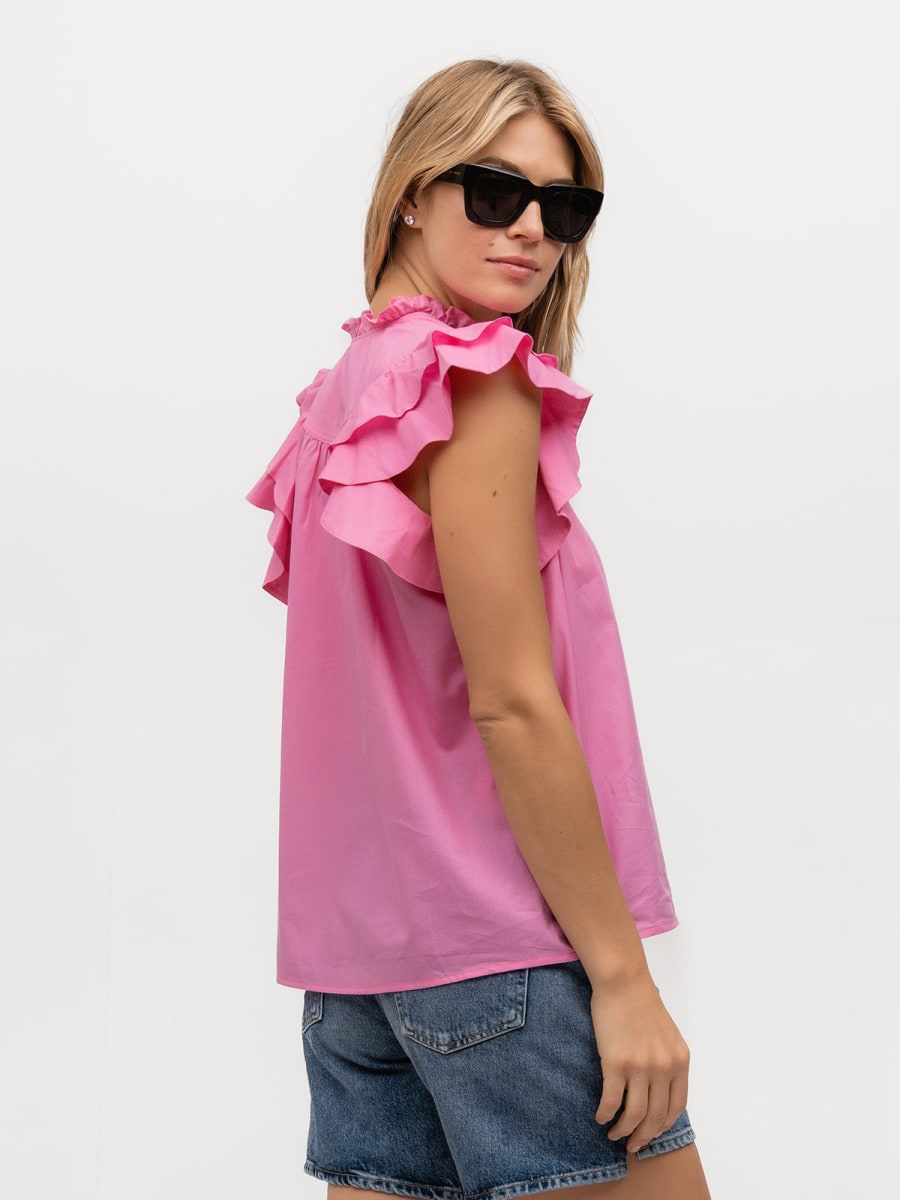 Flutter Sleeve - Pink Sapphire