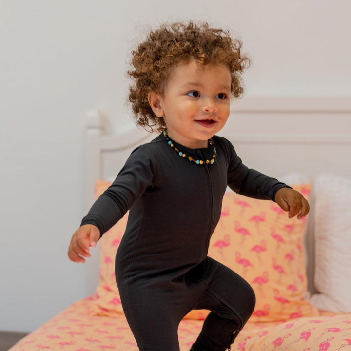 Convertible Romper - Charcoal Black