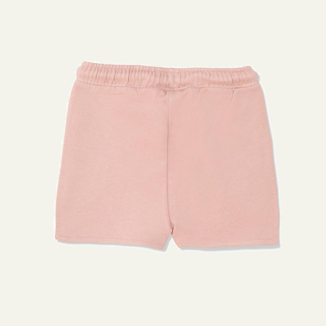 Recycled Cotton Sepia Cropped Girl Shorts - Sepia Rose