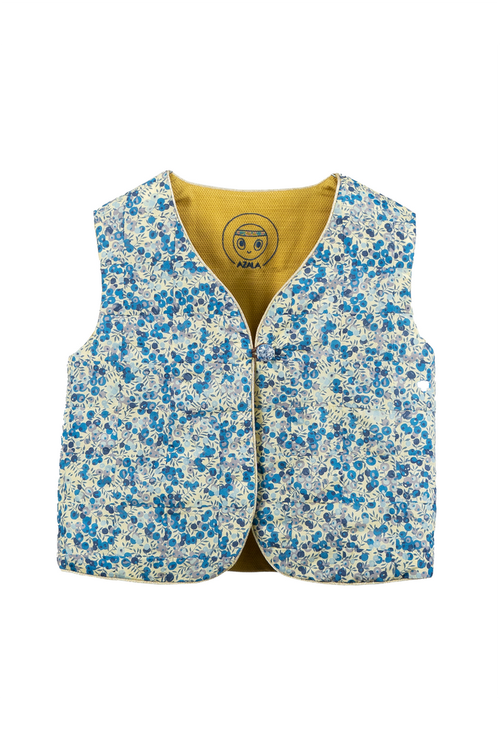 Reversible Kids Vest - Honey Blueberry