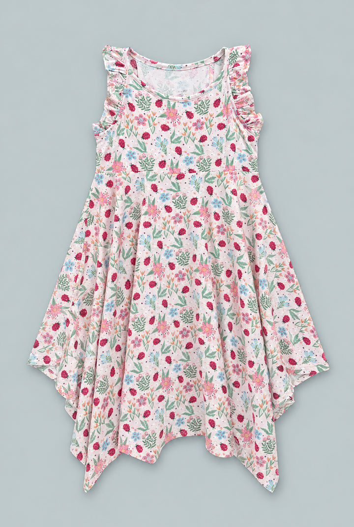 Ladybug Flower Garden Emma's Racerback Dress - Ladybug Garden