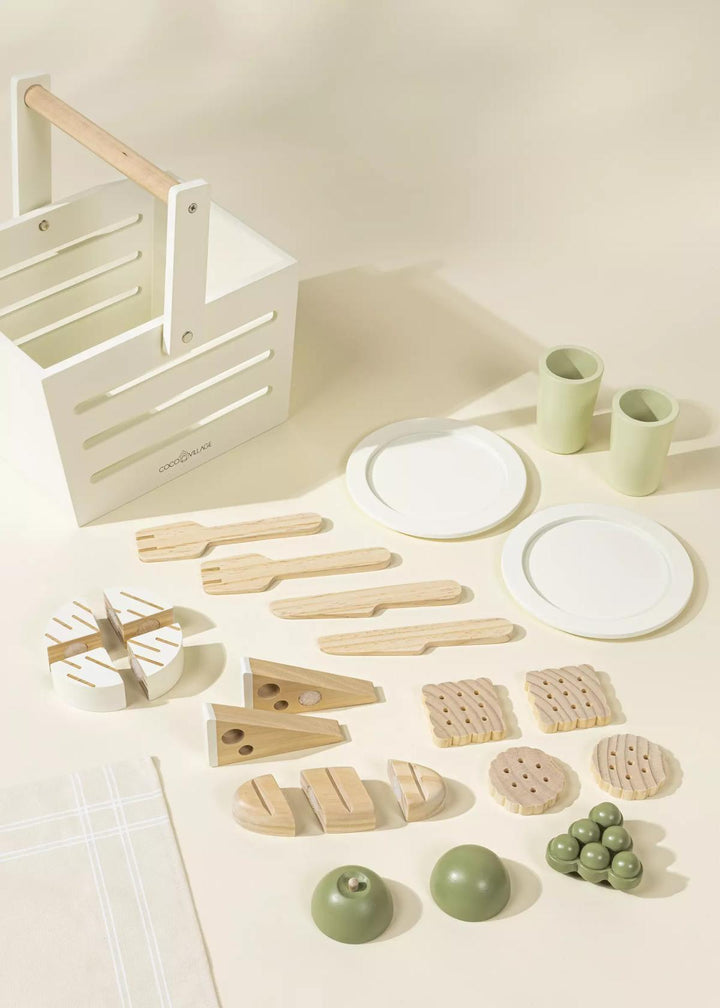 Wooden Picnic Playset and Accessories