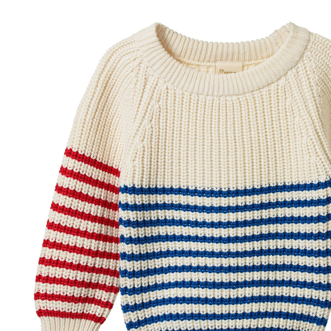Billy Baby Jumper Mariner/Red Sailor Stripe