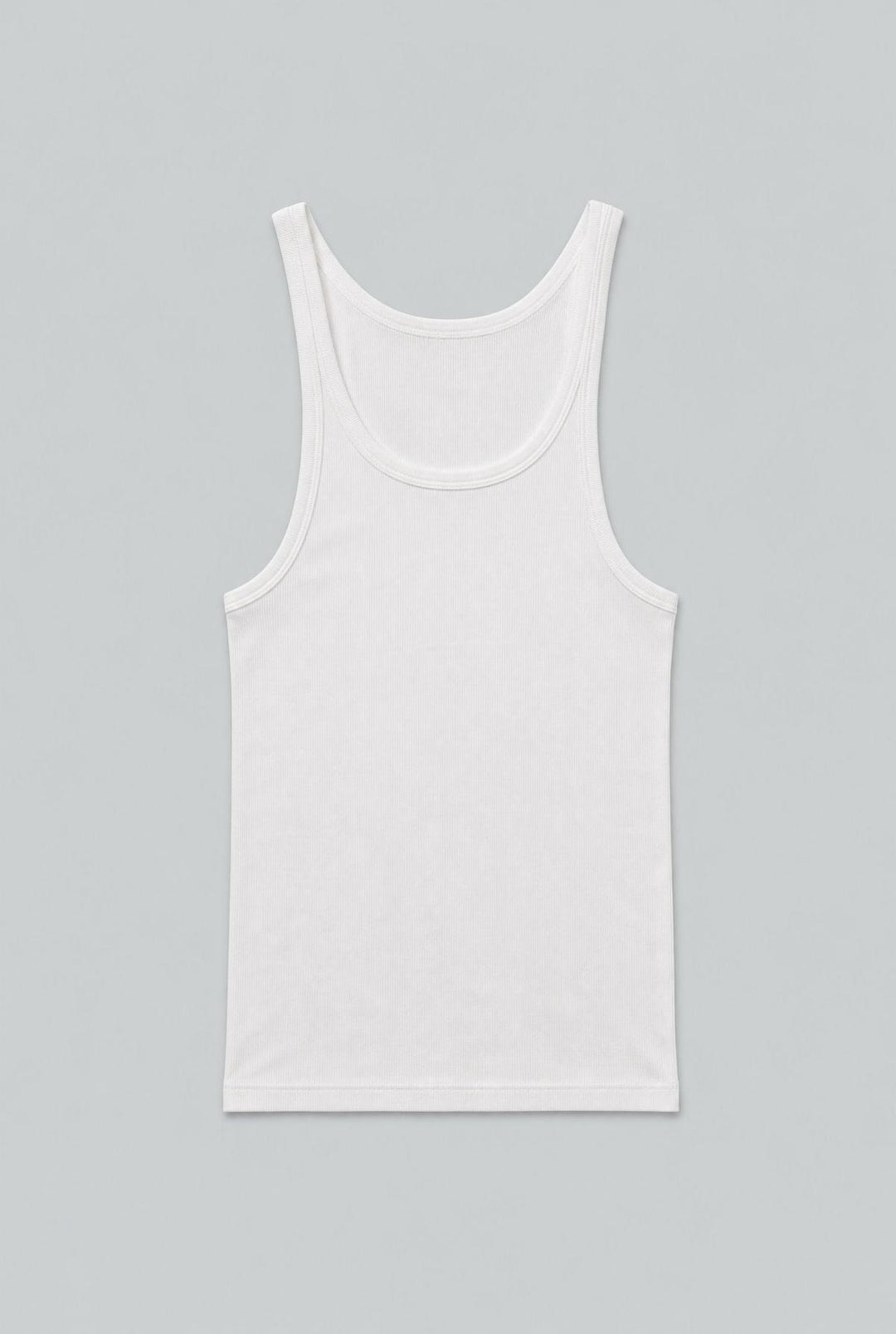 Ribbed Tank Top - White