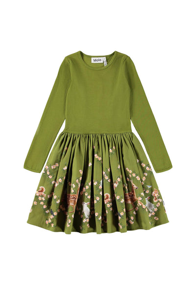 Casie Warm Dress Long Sleeve - Argyle Forest