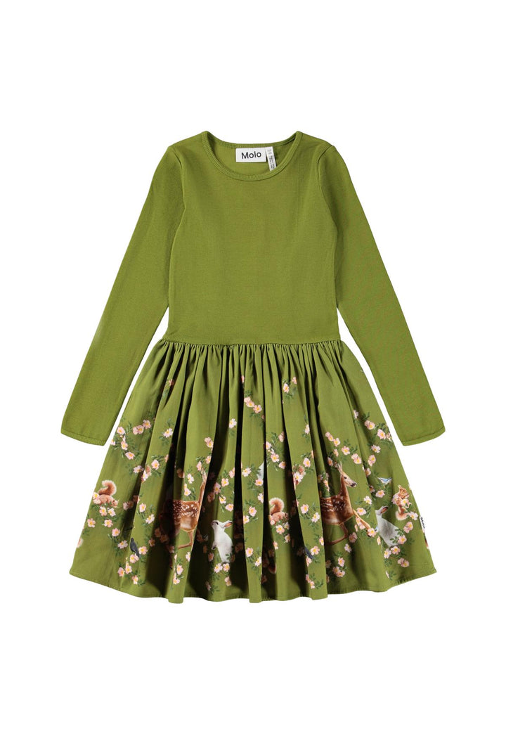 Casie Warm Dress Long Sleeve - Argyle Forest
