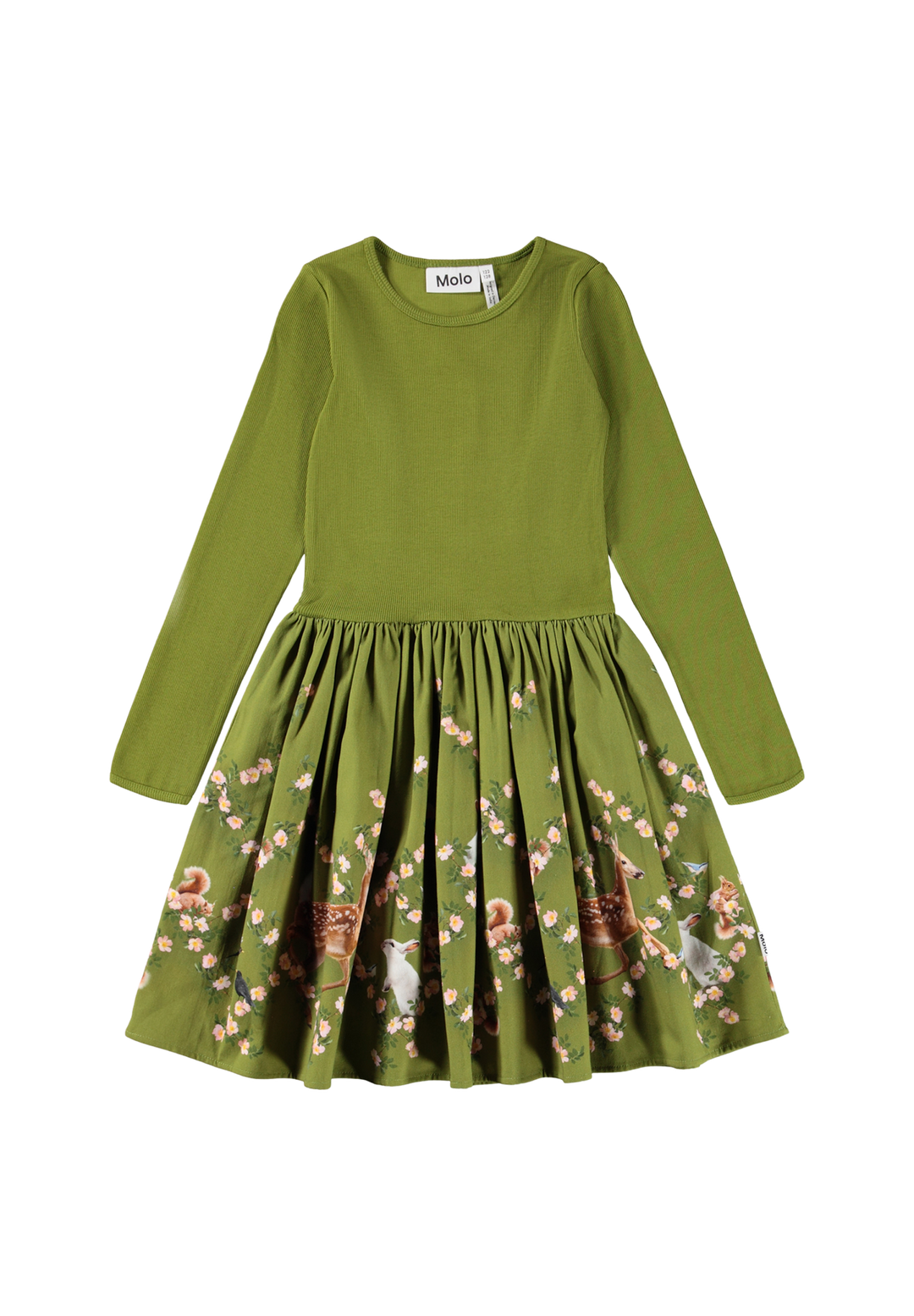 Casie Warm Dress Long Sleeve - Argyle Forest