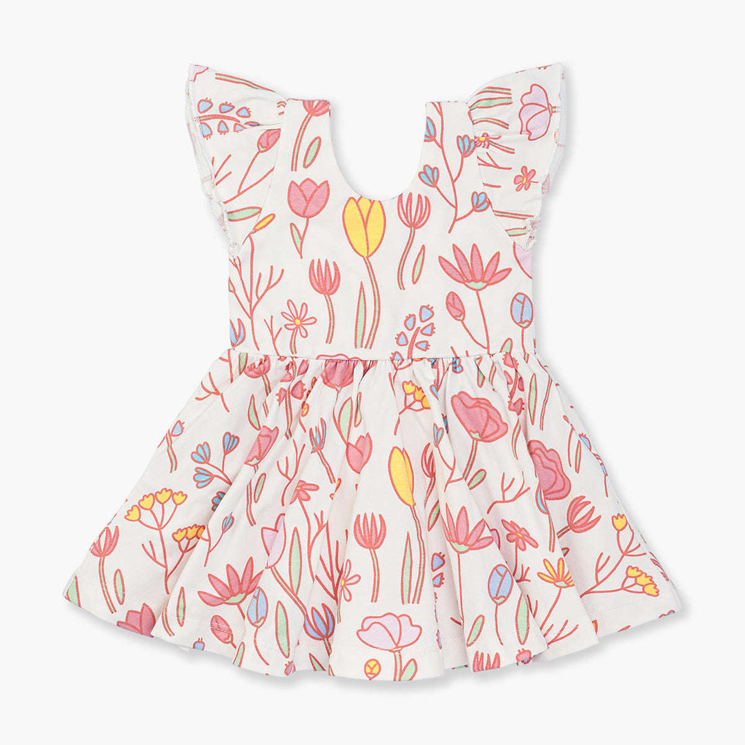 Short Sleeve Let's Dance Dress - Wildflowers