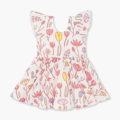 Short Sleeve Let's Dance Dress - Wildflowers