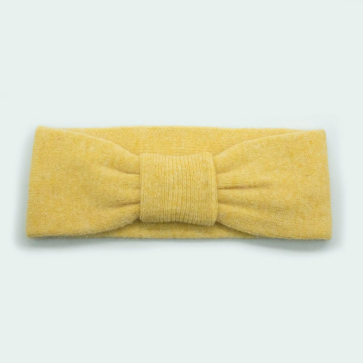 Headband With Knot - Yellow