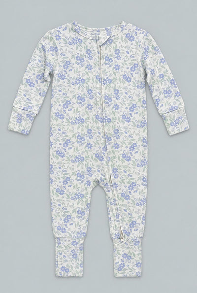 Convertible Romper - Vintage Flower Purple