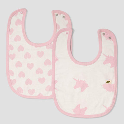 2 Pack Bib Bundle - Unicorn Dreams - One Size - Bib
