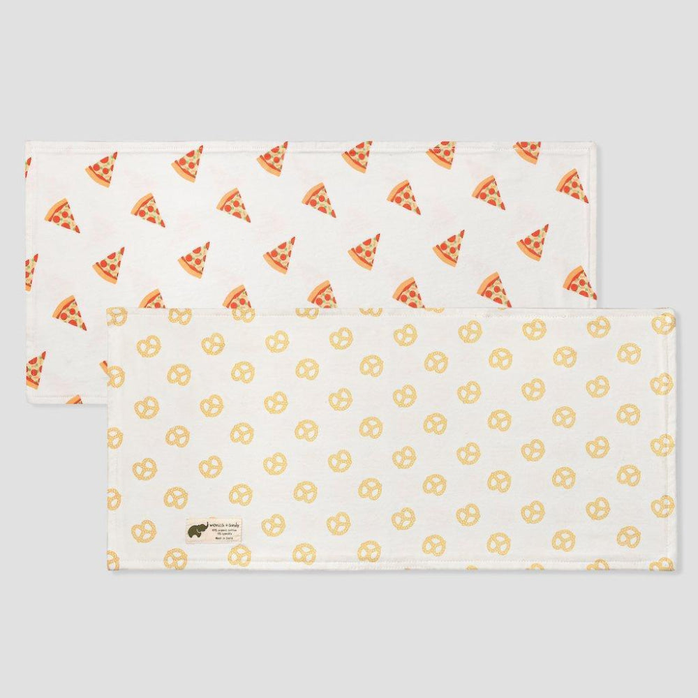 2 Pack Burp Bundle - Pizza Day - One Size - Burp cloth
