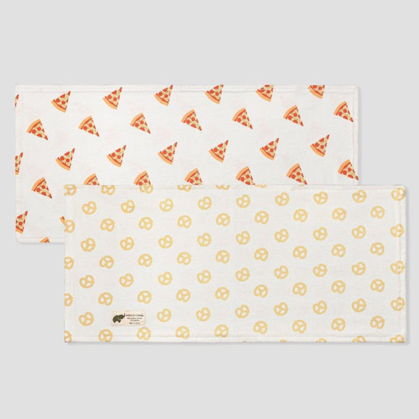 2 Pack Burp Bundle - Pizza Day - One Size - Burp cloth
