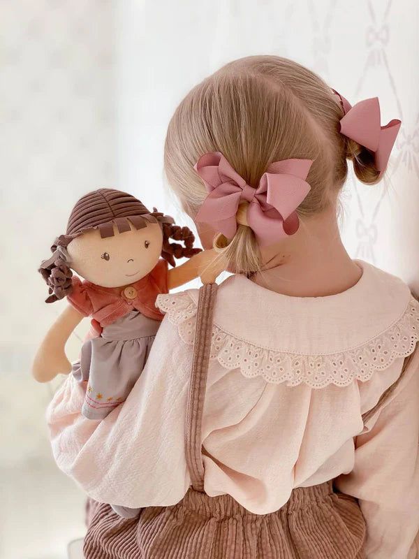 Rose Organic Doll with Brown Hair Toys Tikiri Toys 