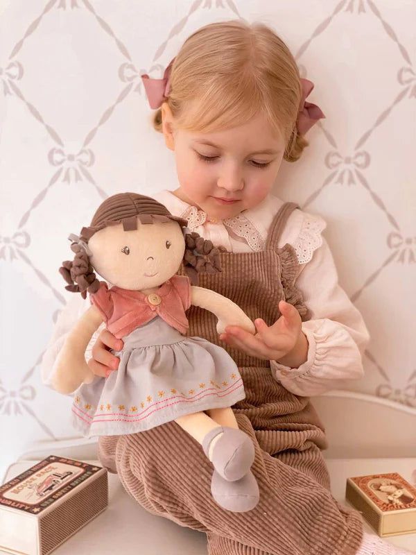 Rose Organic Doll with Brown Hair Toys Tikiri Toys 