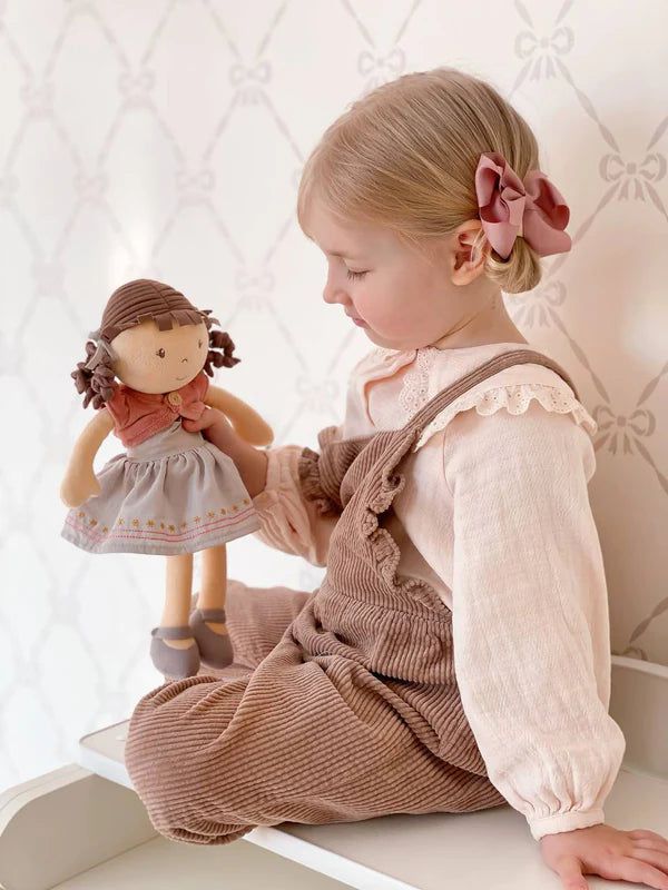 Rose Organic Doll with Brown Hair Toys Tikiri Toys 