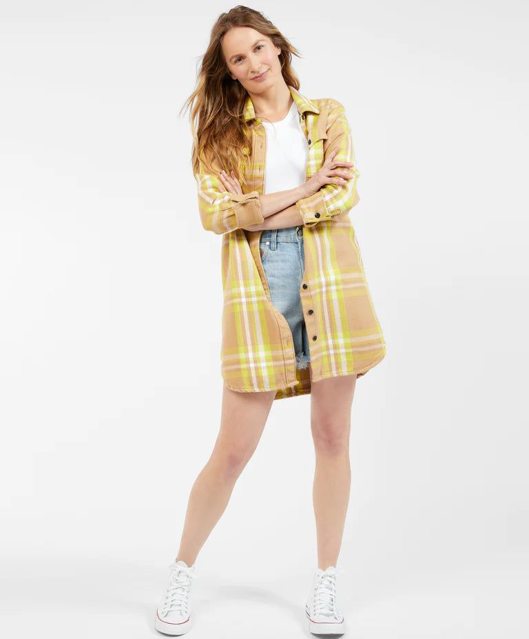 Blanket Shirt Dress - Sandy Cabin Plaid Dresses + Skirts Outerknown 