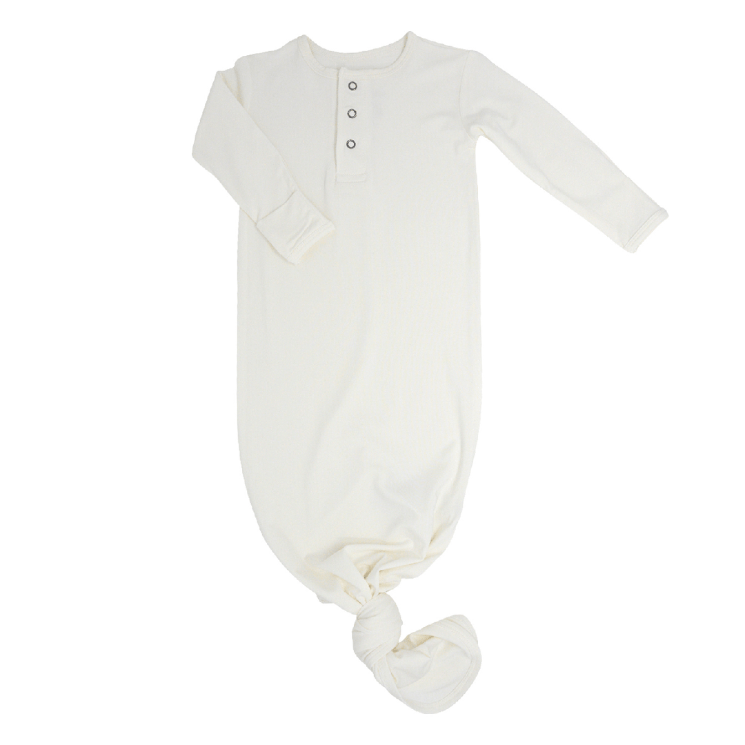 Knotted Gown - Whispery White