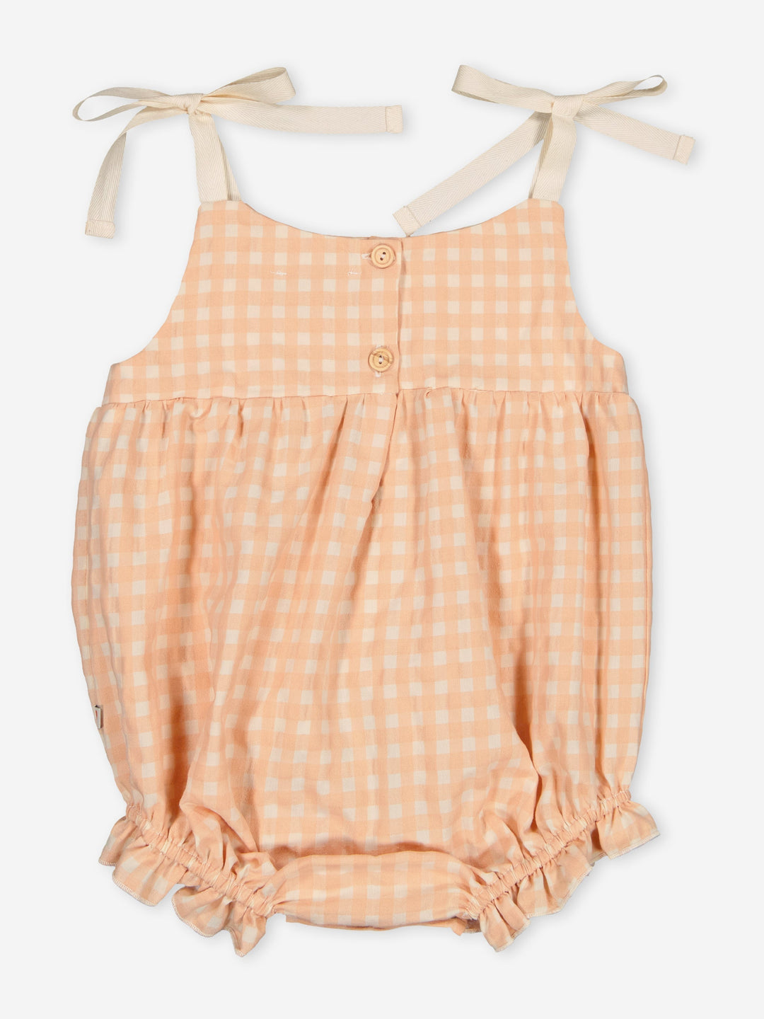 Narcisse Gingham Bubble - Apricot Gingham