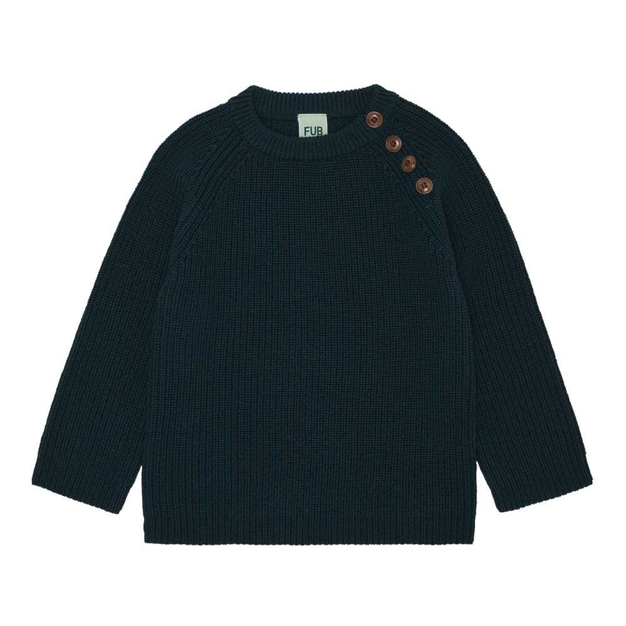 Rib Sweater - Teal Sweaters FUB 